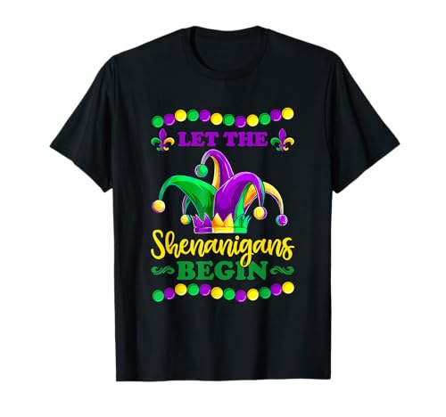 Let The Shenanigans Begin Mardi Gras Shirt, Kinder Männer Frauen T-Shirt Let The Shenanigans Begin Mardi Gras Shirt, Kinder Männer Frauen T-Shirt von Mardi Gras 2023 Jester for Kids Girl Boy Men Women