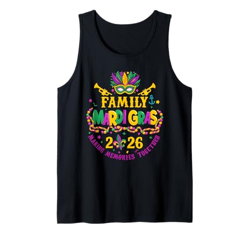 Familie Karneval 2026 Trip Orleans Familie Männer Frauen Kinder Tank Top Familie Karneval 2026 Trip Orleans Familie Männer Frauen Kinder Tank Top von Mardi Gras 2026 Orleans Matching Carnival Apparel