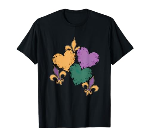 Niedliche Karnevals-Outfits mit Herzen für Damen, Mädchen, Kinder, Kleinkind T-Shirt Niedliche Karnevals-Outfits mit Herzen für Damen, Mädchen, Kinder, Kleinkind T-Shirt von Mardi Gras Shirts For Toddler Girls Cute
