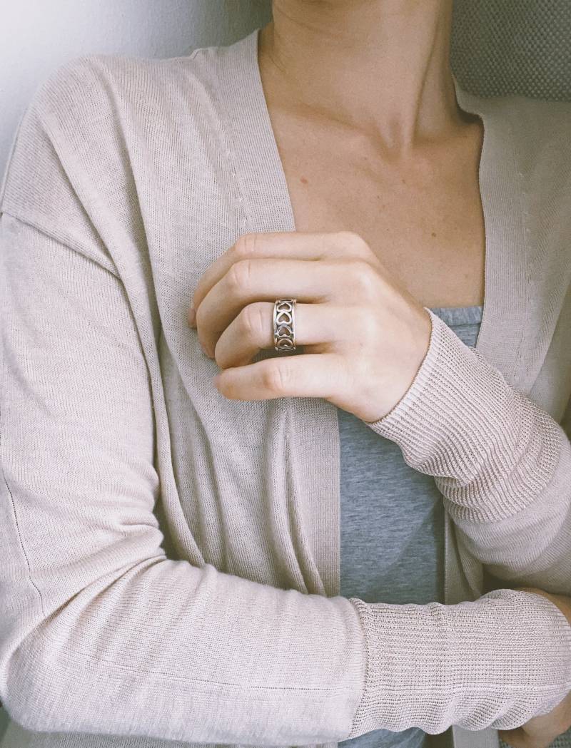 Herz Ring in Silber 925 von MardiOfficialStore