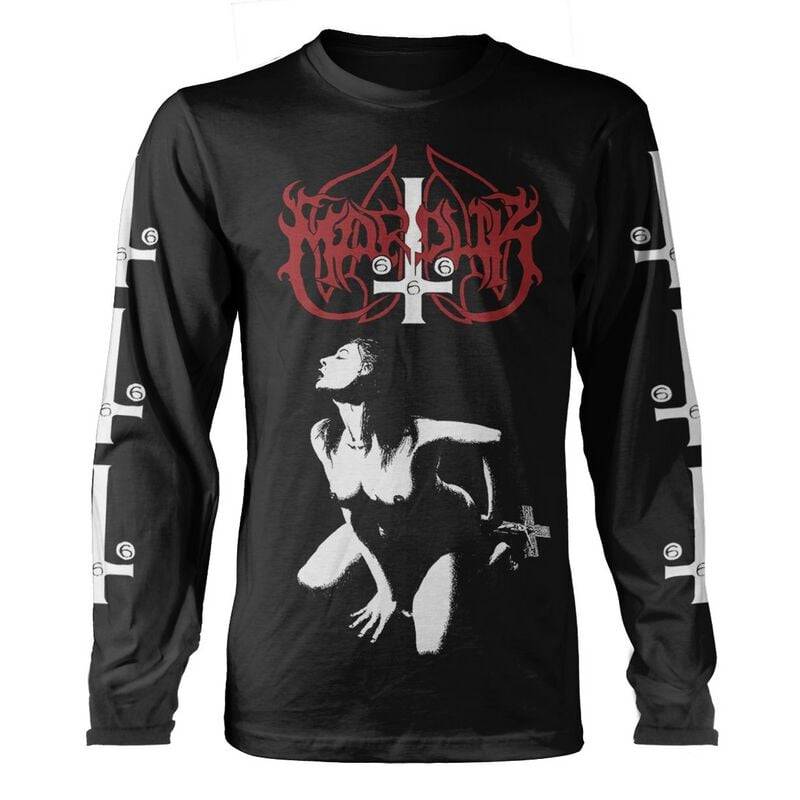 Marduk Langarmshirt - Fuck me Jesus - S bis L - für Männer - Größe M - schwarz  - Lizenziertes Merchandise! von Marduk