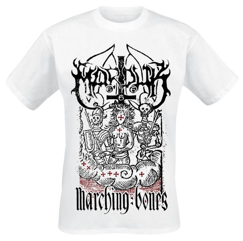 Marduk T-Shirt - Marching Bones - M bis XXL - für Männer - Größe XL - weiß  - Lizenziertes Merchandise! von Marduk