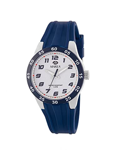 Marea Unisex Analog Quarz Uhr mit Gummi Armband B35346/3 von Marea