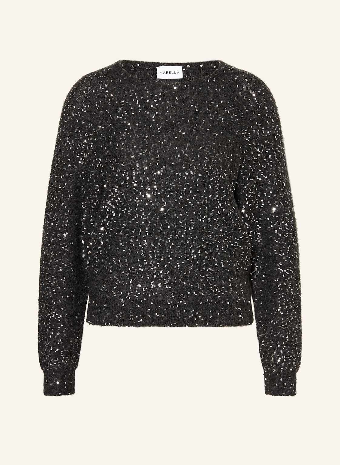 Marella Pullover Mit Pailletten grau Marella Pullover Mit Pailletten grau von Marella
