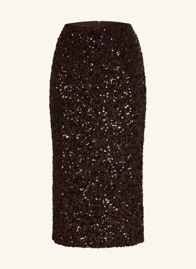 Marella Rock Mit Pailletten braun von Marella