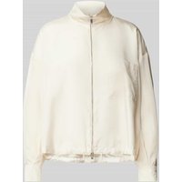 Marella Seidenjacke mit Stehkragen Modell 'PRESIDE' in Offwhite, Größe 42 von Marella