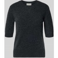 Marella Strickpullover aus Lanawolle-Kaschmir-Mix Modell 'JIM' in Dunkelgrau, Größe XL von Marella