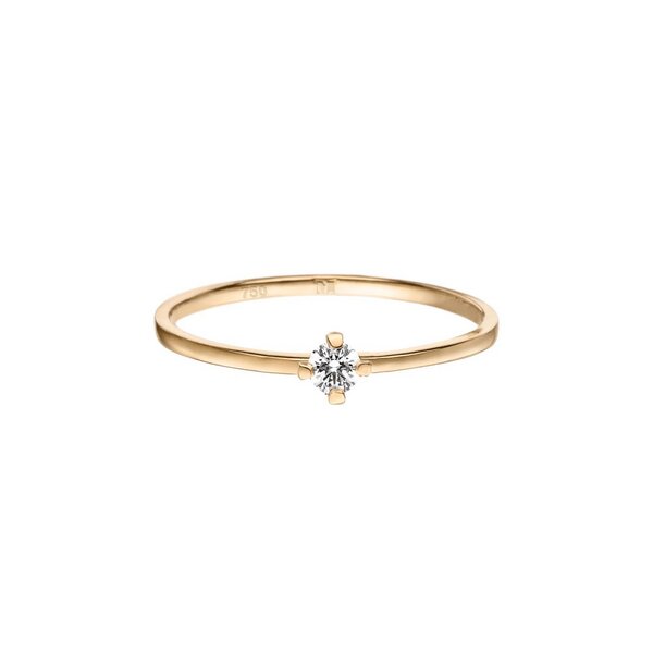 Maren Jewellery ReMind mini Solitärring 18 Karat Gold mit Labor Diamant von Maren Jewellery