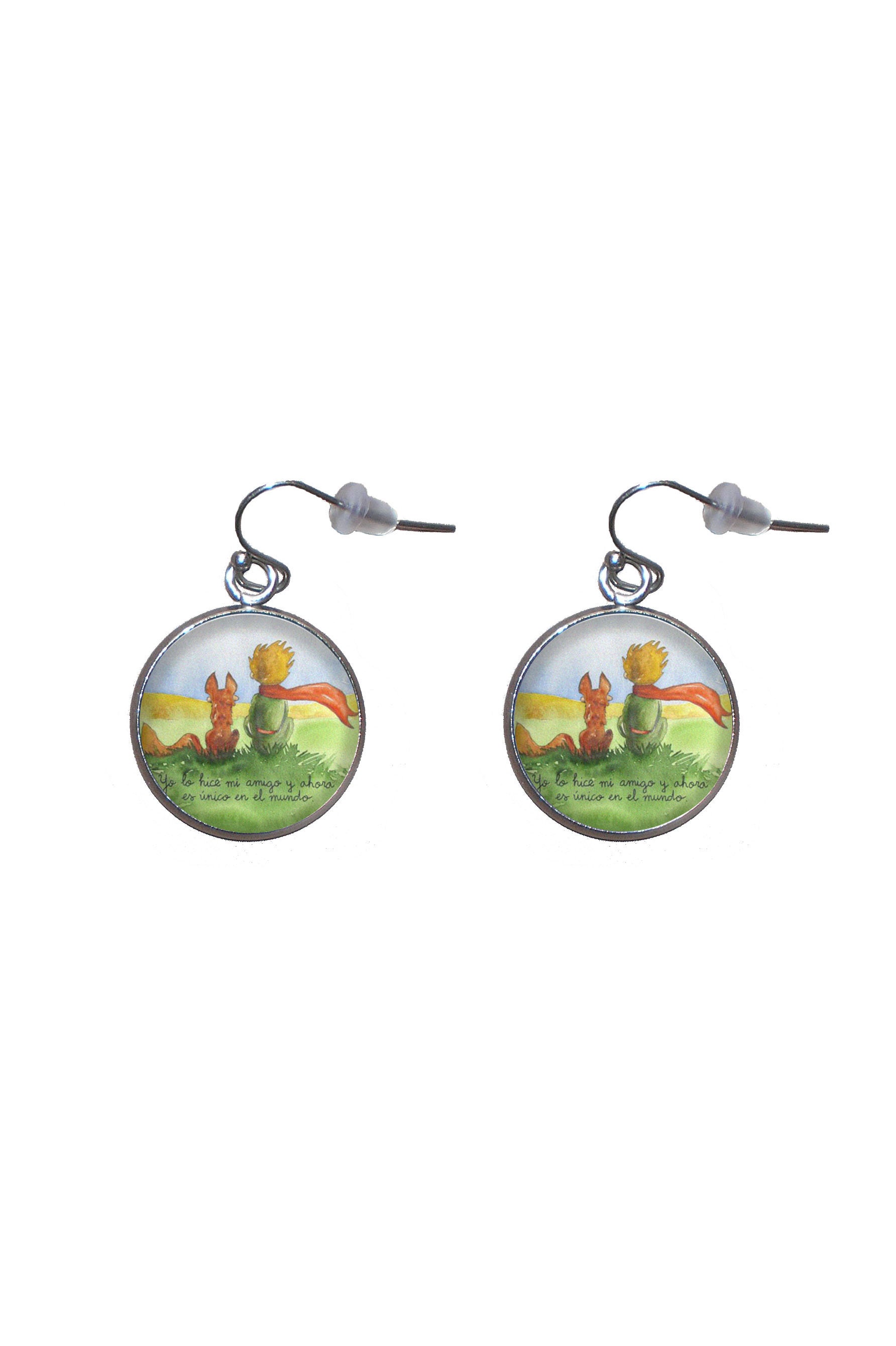Ohrhänger Aus Stahl, Durchmesser 20 Mm, Handgefertigt. Abbildung 2 Des Kleinen Prinzen Ohrhänger Aus Stahl, Durchmesser 20 Mm, Handgefertigt. Abbildung 2 Des Kleinen Prinzen von Marengostyle