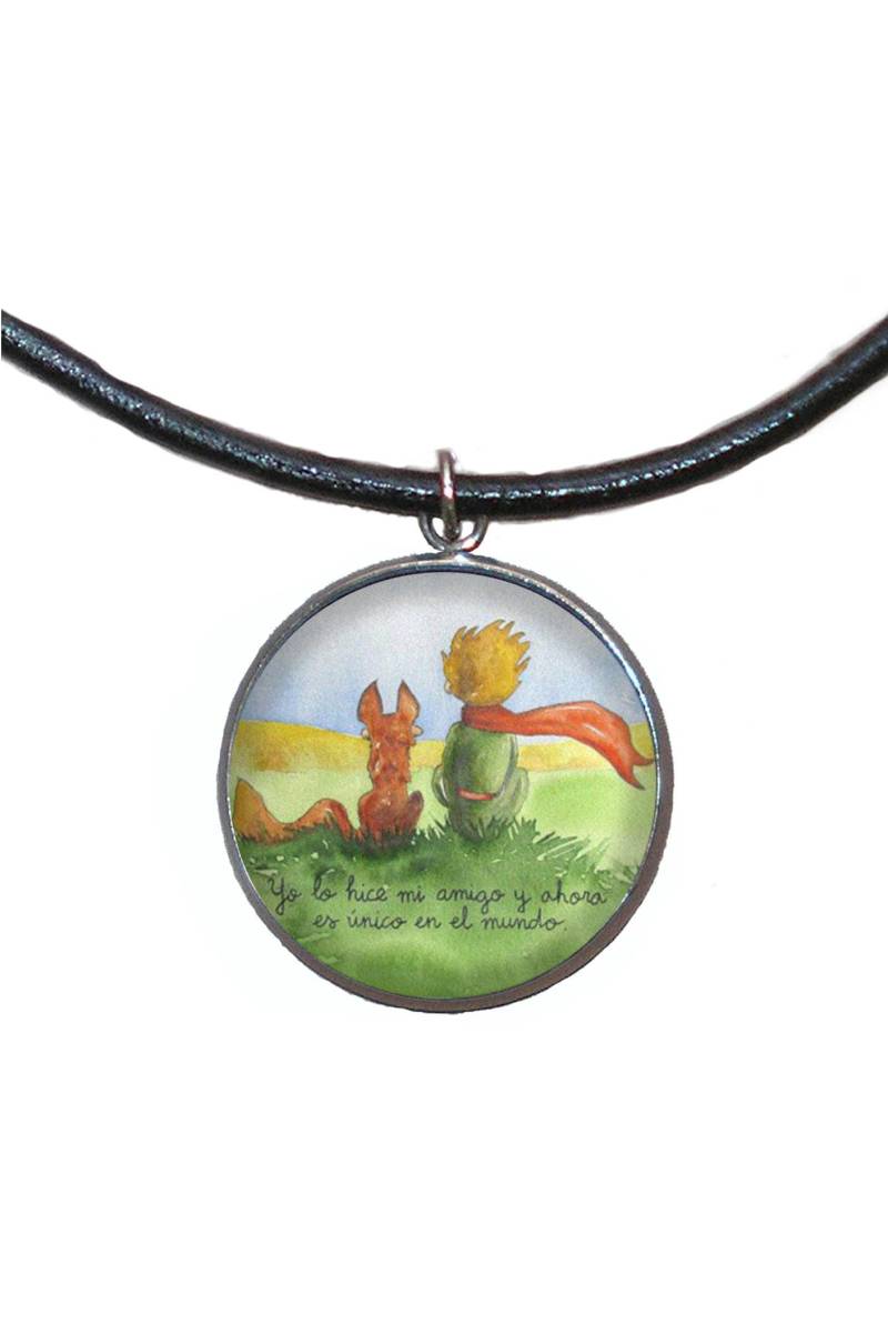 stahlanhänger, 30 Mm, Lederband, Handgefertigt, Der Kleine Prinz Illustration 2 stahlanhänger, 30 Mm, Lederband, Handgefertigt, Der Kleine Prinz Illustration 2 von Marengostyle