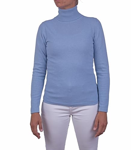 Damen Rollkragenpullover Kaschmir Strickwaren Made in Italy von Marenza