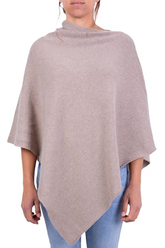 Marenza Poncho aus Kaschmir Mischung für Damen, hergestellt in Italien von Marenza