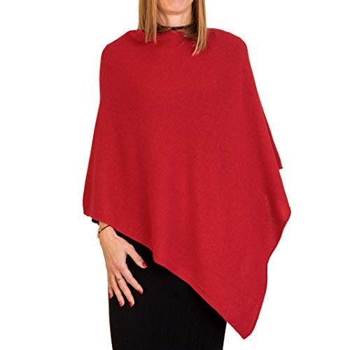 Marenza Poncho aus Kaschmir Mischung für Damen, hergestellt in Italien von Marenza