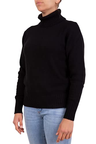 Marenza Damen-Rollkragenpullover, Kaschmir-Mischung, doppeltes Garn, hergestellt in Italien, Schwarz , S Marenza Damen-Rollkragenpullover, Kaschmir-Mischung, doppeltes Garn, hergestellt in Italien, Schwarz , S von Marenza