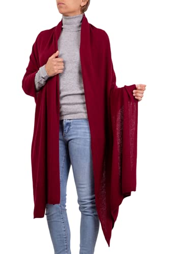 Marenza Damenstola aus gemischtem Kaschmir Made in Italy Einheitsgröße (Bordeaux) von Marenza