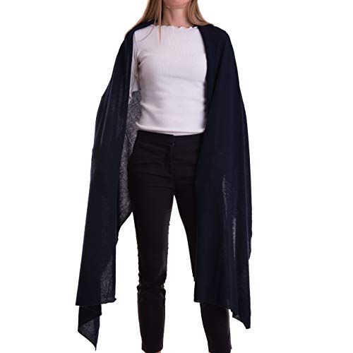 Stola Gemischte Kaschmir Damen Made In Italy Merinowolle Kaschmir Schwarz Beige Weiß Grau Schal Herren Warm Schal Einheitsgröße Umhang Pashmina Schulterbezug, Marineblau, Einheitsgröße von Marenza