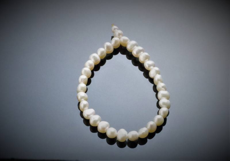 Armband Aus Zuchtperlen, Cremefarbene Perlen 7-8mm Armband Aus Zuchtperlen, Cremefarbene Perlen 7-8mm von MaressiSchmuck