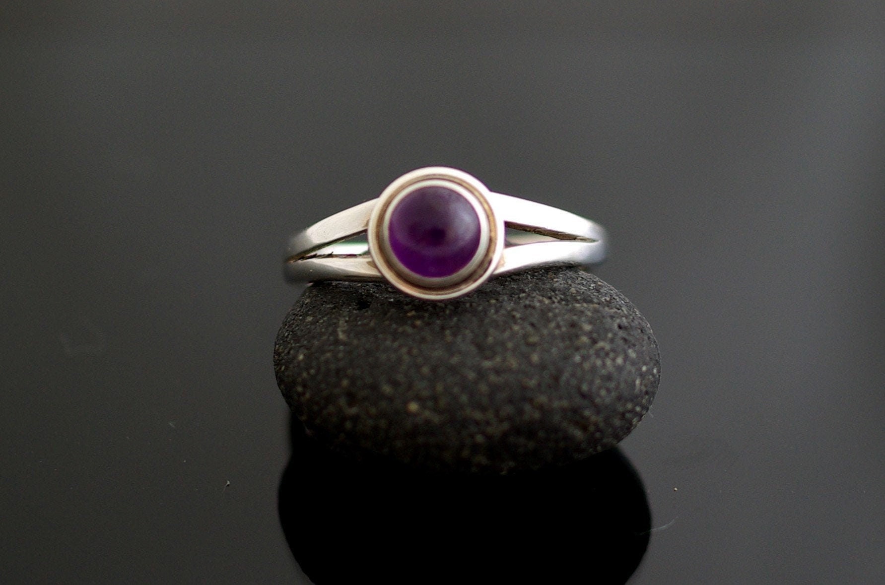Ring Aus Silber Und Amethyst, Statementring, Heilstein von MaressiSchmuck
