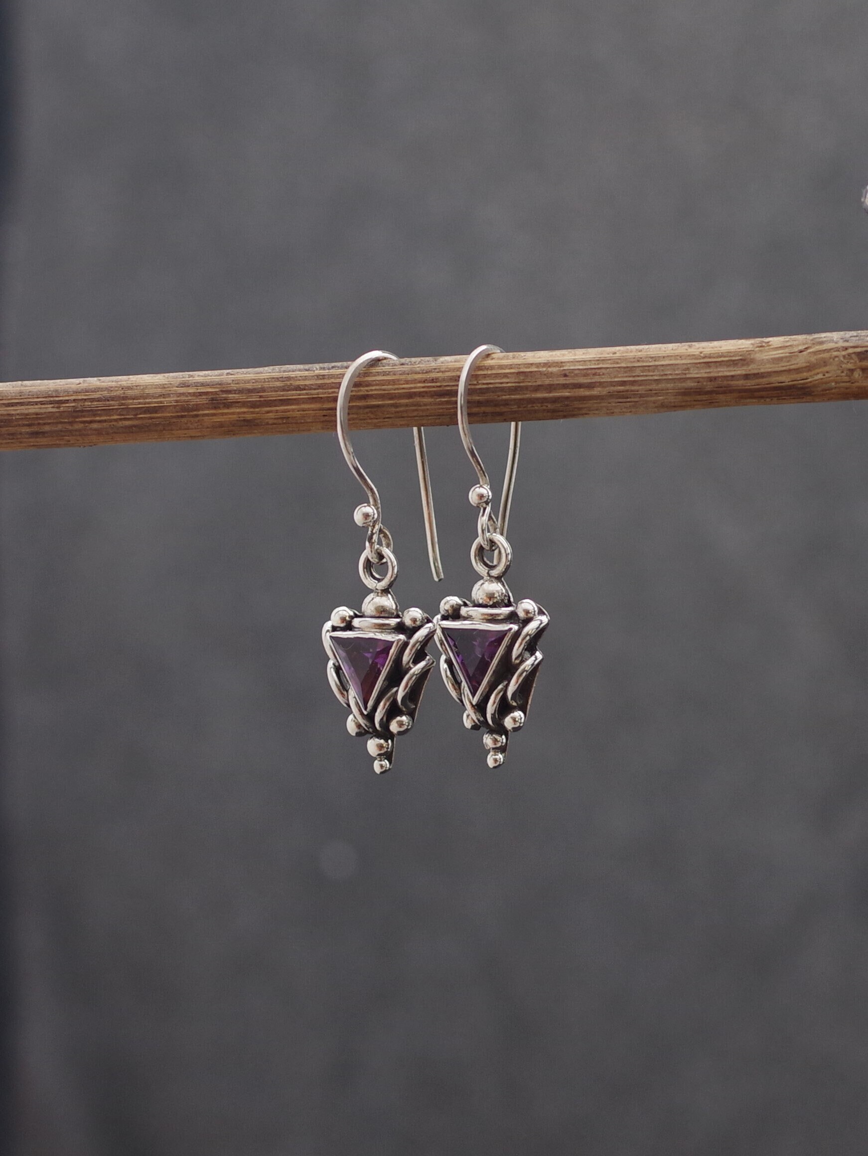 Wunderschöne Ohrringe Aus Silber Und Amethyst von MaressiSchmuck