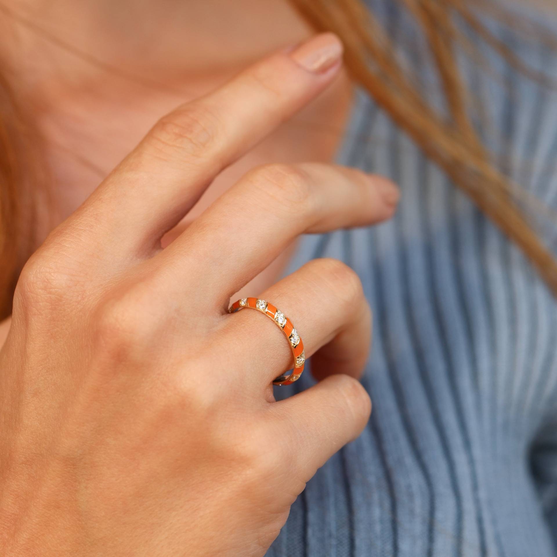 Kidonia Ring, 14K Solid Gold Dünne Stapelringe Für Frau, Minimal Schmuck, Zierliche Goldring, Zarte Geschenk Sie von Maresuijewelry