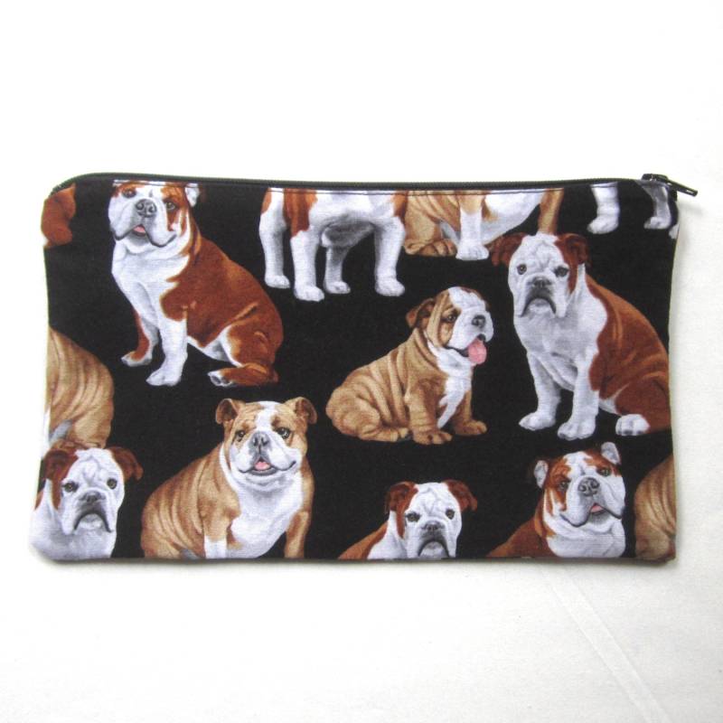 Bulldoggen Stoffbeutel/Mäppchen Schminktasche Gadget Sack Bulldoggen Stoffbeutel/Mäppchen Schminktasche Gadget Sack von MarfDaze