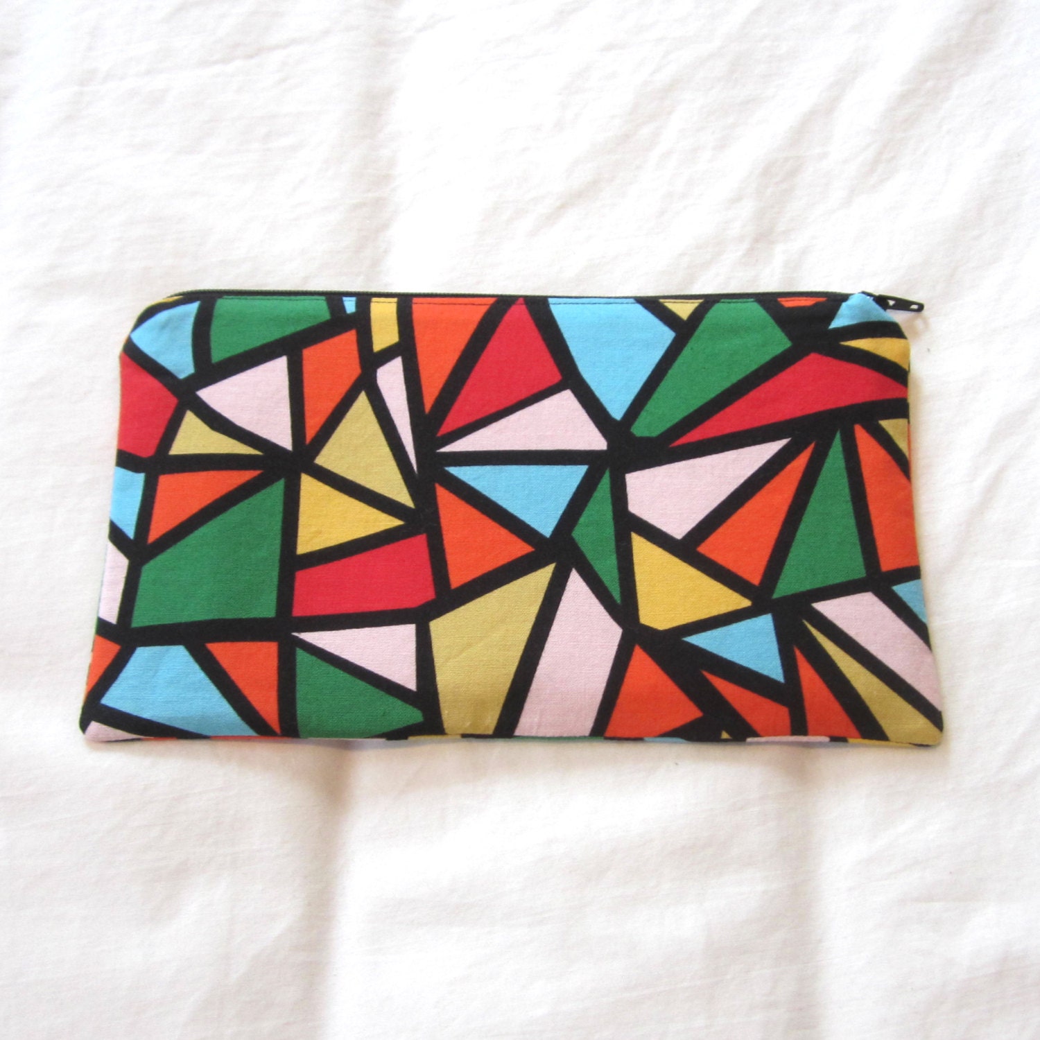 Buntglas Stoff Reißverschlusstasche/Stiftetasche Schminktasche Gadget Beutel Buntglas Stoff Reißverschlusstasche/Stiftetasche Schminktasche Gadget Beutel von MarfDaze