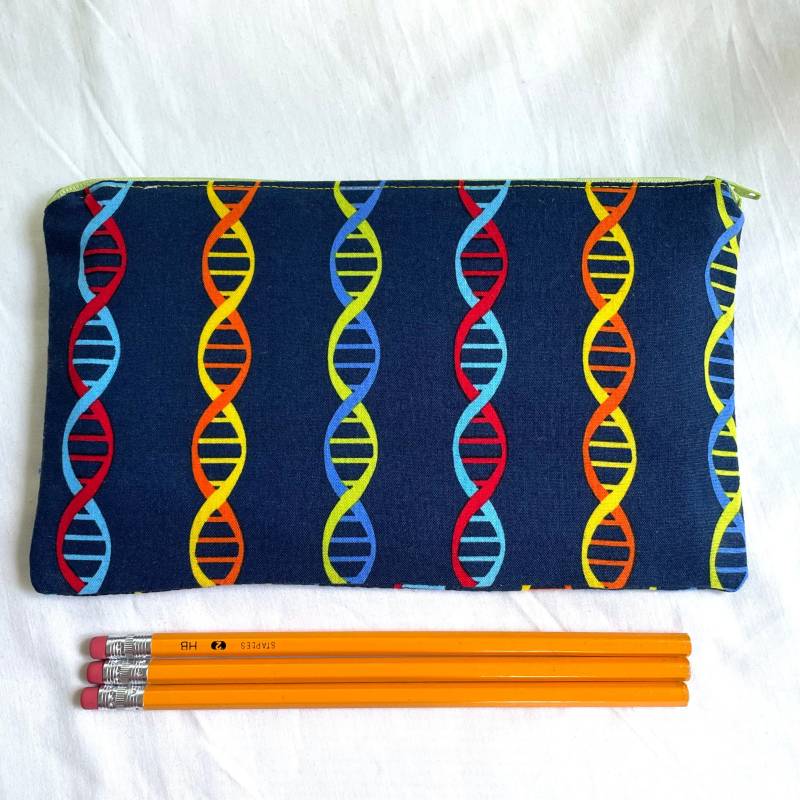 Dna Stoff Reißverschlusstasche/Mäppchen Make Up Tasche Gadget Sack Dna Stoff Reißverschlusstasche/Mäppchen Make Up Tasche Gadget Sack von MarfDaze