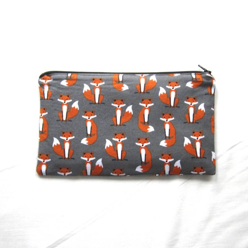 Füchse Stoff Reißverschlusstasche/Stiftemäppchen Schminktasche Gadget-Sack Füchse Stoff Reißverschlusstasche/Stiftemäppchen Schminktasche Gadget-Sack von MarfDaze