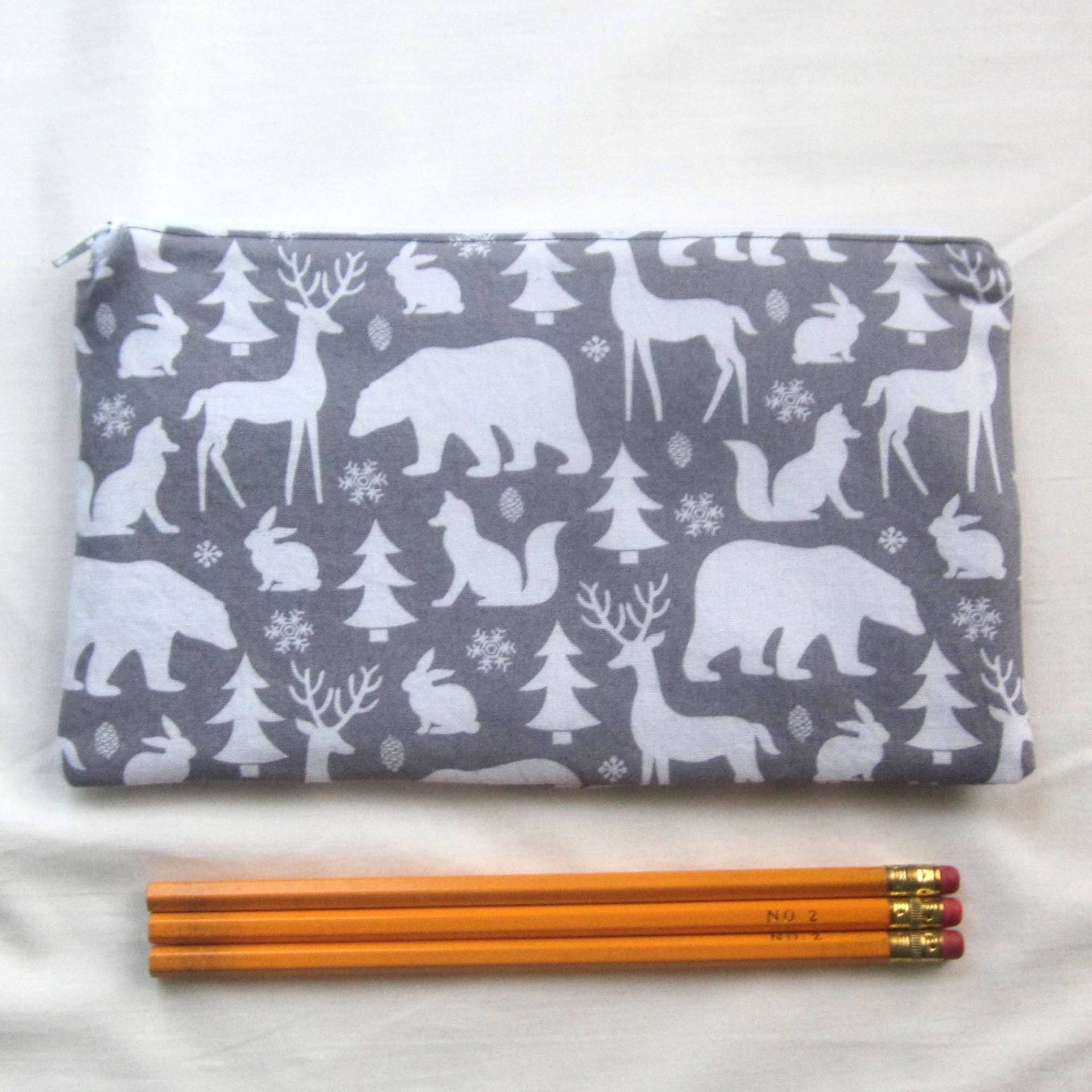 Füchse Und Anderen Wald Bewohner Stoff Reißverschluss Beutel/Bleistift Etui Kosmetiktasche Gadget Sack Füchse Und Anderen Wald Bewohner Stoff Reißverschluss Beutel/Bleistift Etui Kosmetiktasche Gadget Sack von MarfDaze