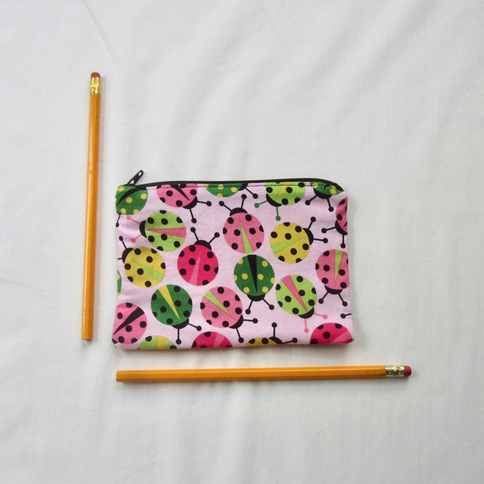 Marienkäfer Stoff Münze Geldbörse/Tasche/Geschenk Karte Umschlag Zipptasche von MarfDaze