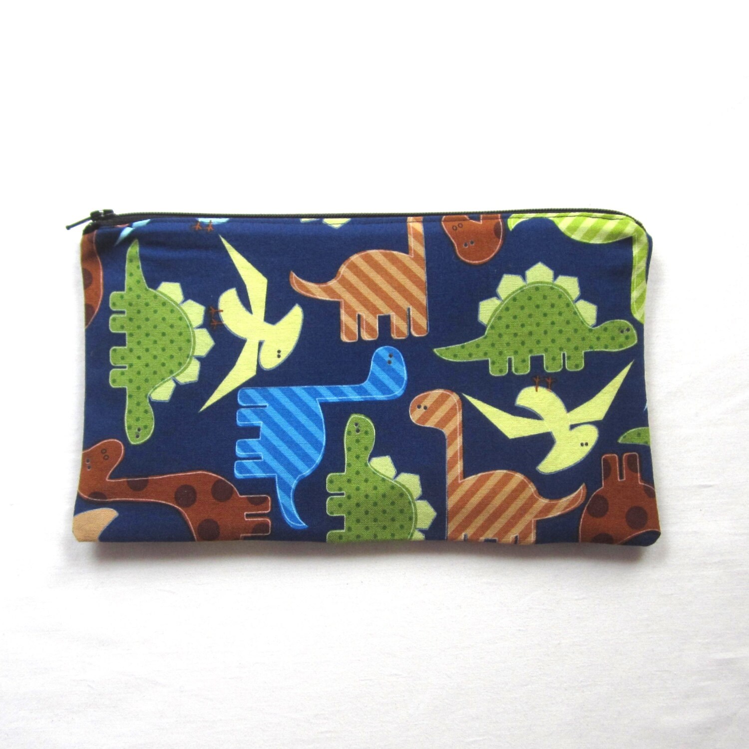 Niedlichen Dinosaurier Auf Marine Reißverschluss Beutel/Bleistift Etui Kosmetiktasche Gadget Sack Niedlichen Dinosaurier Auf Marine Reißverschluss Beutel/Bleistift Etui Kosmetiktasche Gadget Sack von MarfDaze