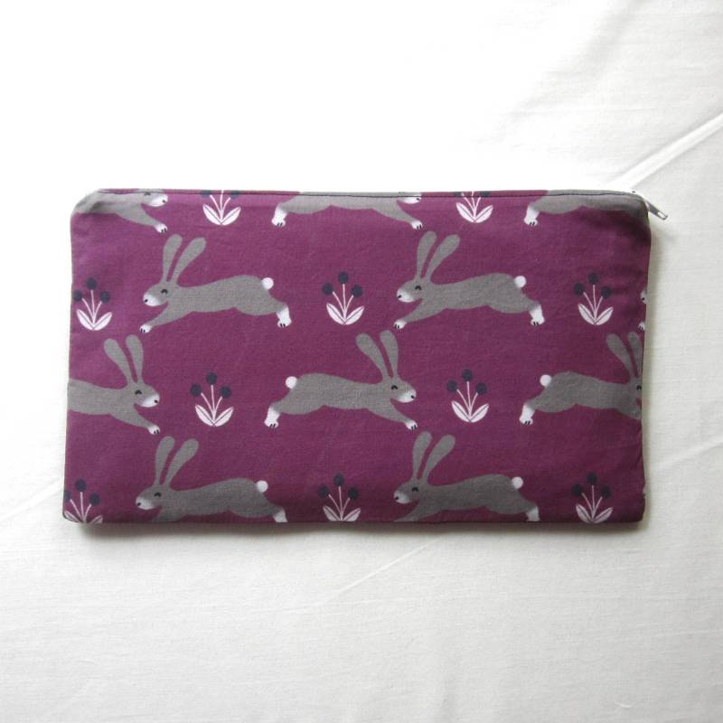 Niedlichen Hasen-stoff-Reißverschluss-Etui/Federmäppchen Schminktasche Gadget Sack Niedlichen Hasen-stoff-Reißverschluss-Etui/Federmäppchen Schminktasche Gadget Sack von MarfDaze