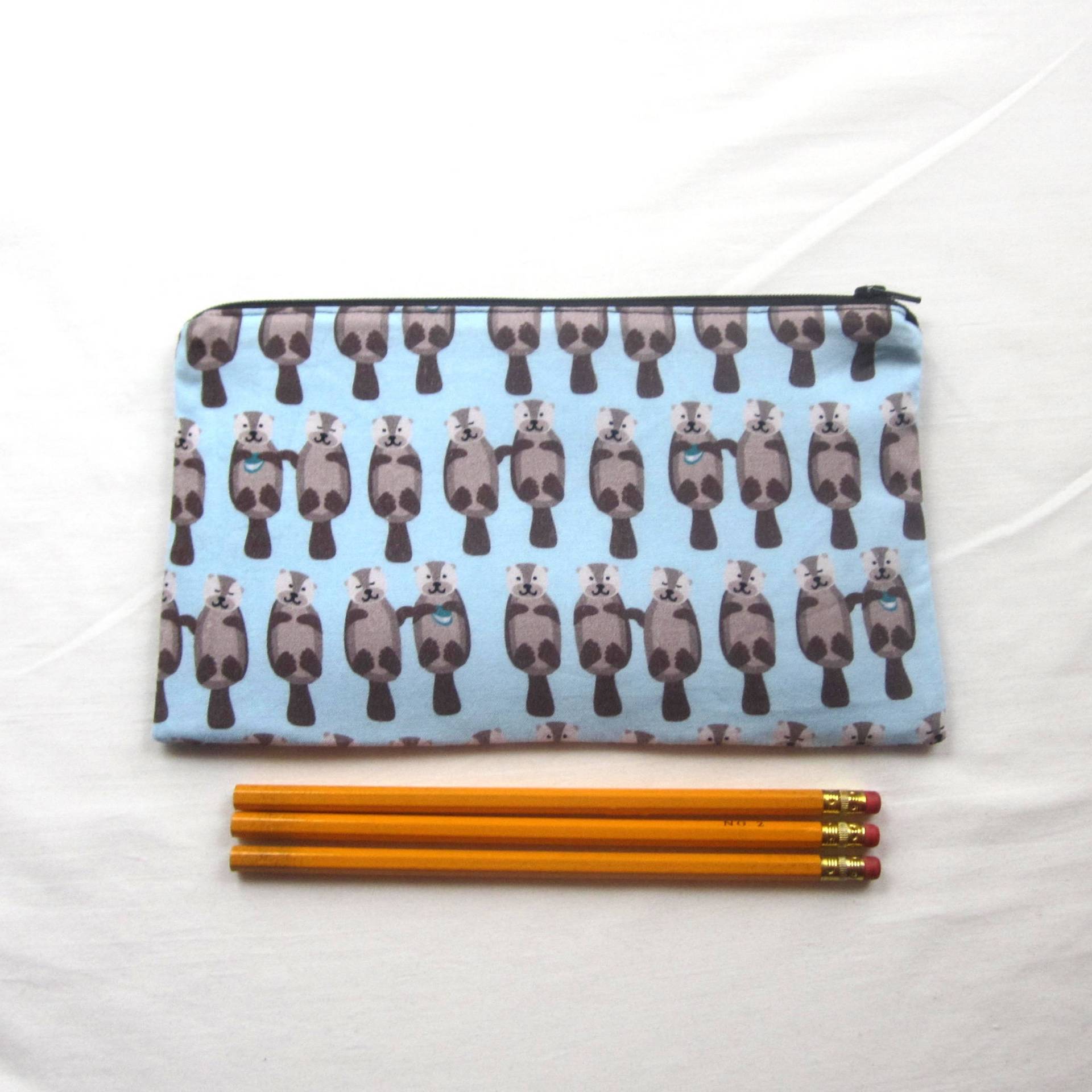 Otter Stoff Reißverschluss Beutel/Bleistift Fall Make-Up Tasche Gadget Sack Otter Stoff Reißverschluss Beutel/Bleistift Fall Make-Up Tasche Gadget Sack von MarfDaze