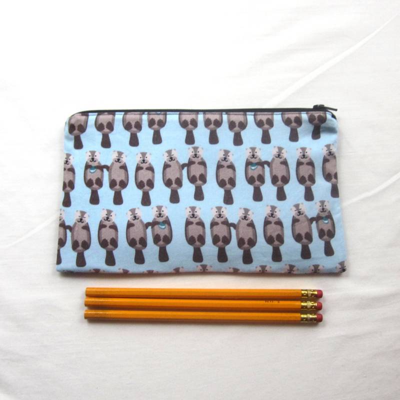 Otter Stoff Reißverschluss Beutel/Bleistift Fall Make-Up Tasche Gadget Sack Otter Stoff Reißverschluss Beutel/Bleistift Fall Make-Up Tasche Gadget Sack von MarfDaze