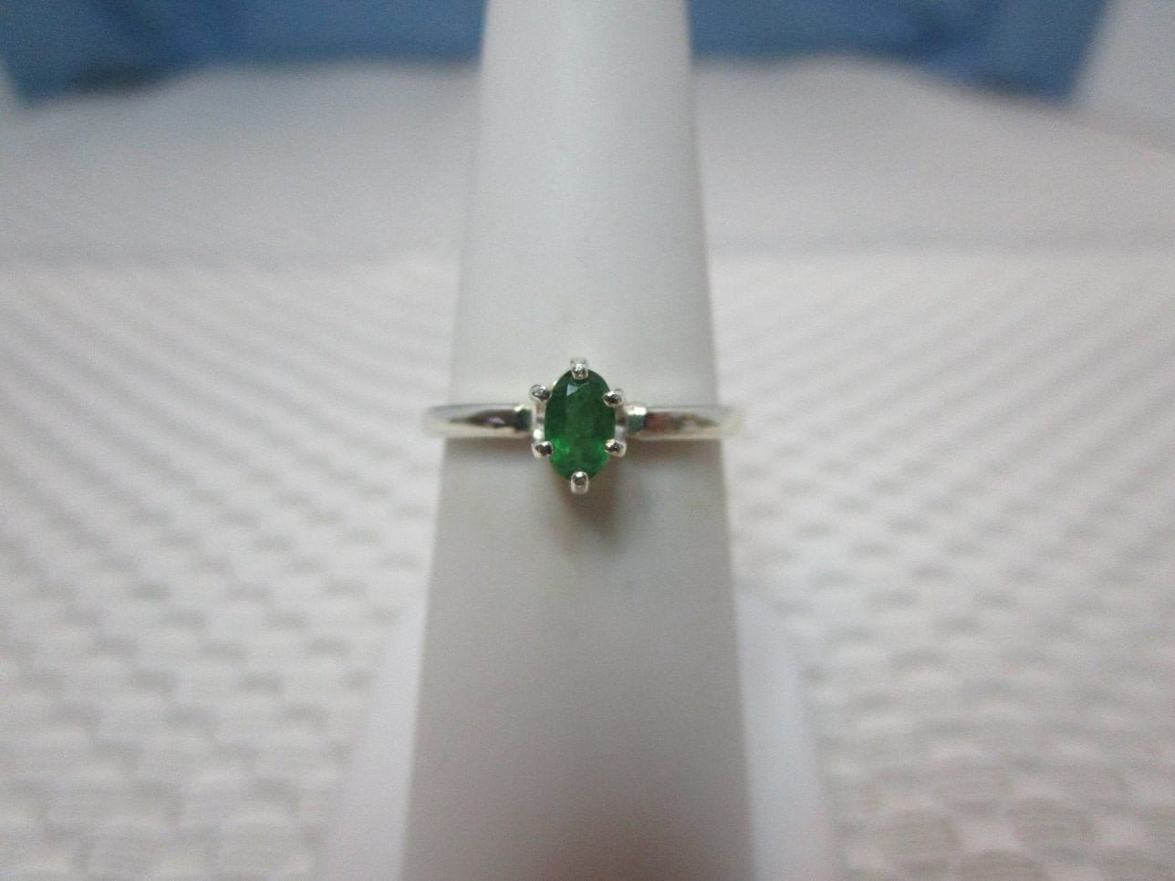 Kolumbien Smaragd Ring in Sterling Silber - Größe 15 cm #2640 von MargaretsGems