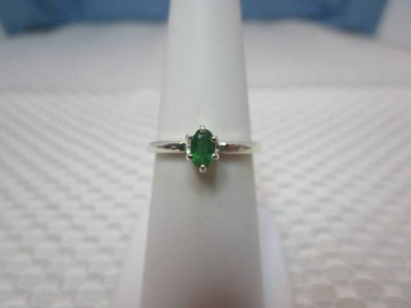 Kolumbien Smaragd Ring in Sterling Silber - Größe 15 cm #2640 von MargaretsGems