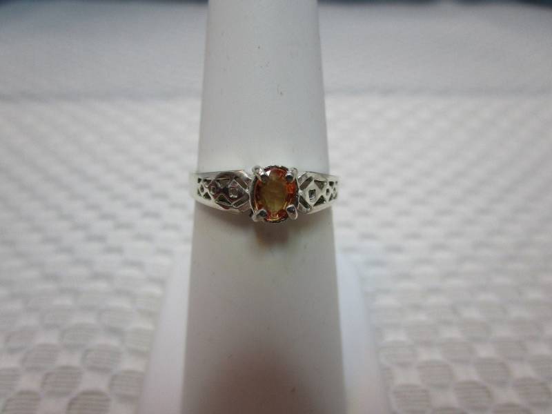 Ovaler Songea Saphir Ring in Sterling Silber - Größe 14 cm #2609 von MargaretsGems