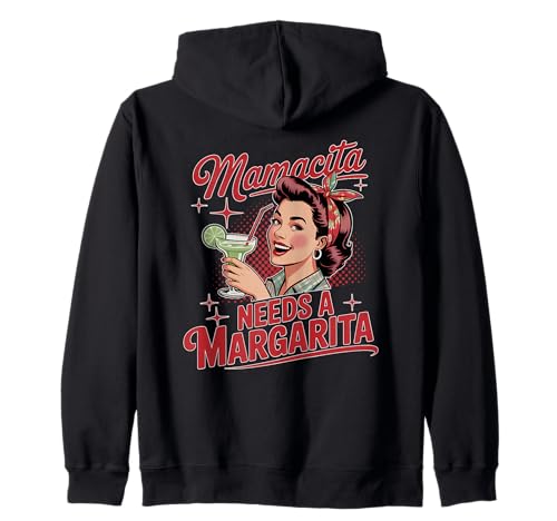 Mamacita Needs A Margarita Lustiges Cocktail-Design für Damen Kapuzenjacke Mamacita Needs A Margarita Lustiges Cocktail-Design für Damen Kapuzenjacke von Margarita Apparel for Fun-Loving Women