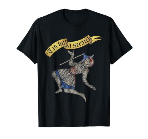 MargiKnights - Caballeros de Marginalia Mittelalterliches Ritter-Meme T-Shirt, Schwarz, S, Klassisch, Kurzarm, Frauen, Damen, T-Shirt von MargiKnights - Caballeros de Marginalia