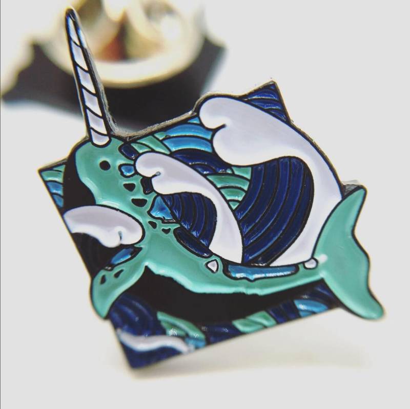 Pins Narwhale von MargotTissot