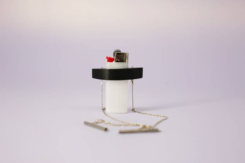 Feuerzeugkette, Silber, Halskette, Designerkette, Handgemacht, Festival, Weihnachtsgeschenk von MargretAurin