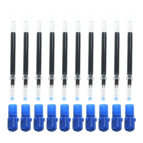 Gel -Stift -Nachfüllungen, Gel -Stift -Nachfüllung, 10 Gel -Stift -Nachfüllungen Schwarz, 0,5 Mm Stift Nachfüllung für Rolling -Ballstifte Punktionsabfall Reibungsloses von Marhynchus