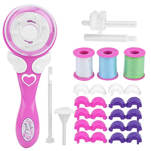 Marhynchus Elektrisches Geflecht DIY Hair Styler Brainer Styling -Werkzeuge Haarbraune für Kleine Mädchen mit Transparenter (Standardkonfiguration des Haarbrandes) von Marhynchus