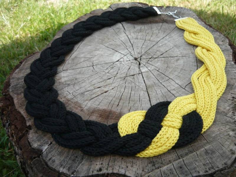Häkelkette, Tricotinschmuck, Häkelschmuck, Gestrickter Schmuck Häkelkette, Tricotinschmuck, Häkelschmuck, Gestrickter Schmuck von MariAnnieArt
