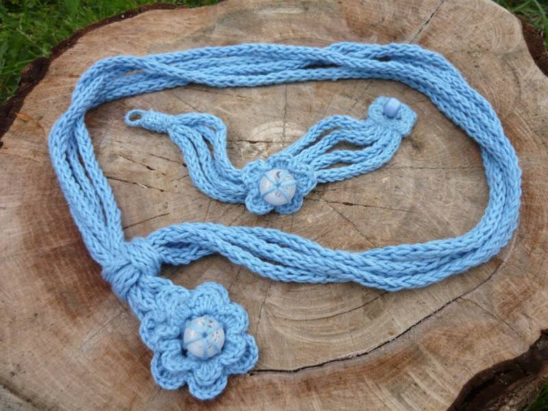 Set Häkelschmuck, Tricotin Schmuck, Gestrickter Schmuck Set Häkelschmuck, Tricotin Schmuck, Gestrickter Schmuck von MariAnnieArt