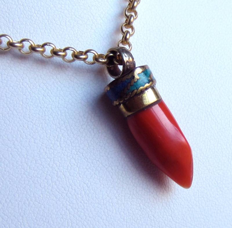 Klaue Halskette - Knorpelkraut Roten Halsband Orange Anweisung Jeden Tag Klaue Halskette - Knorpelkraut Roten Halsband Orange Anweisung Jeden Tag von MariCollection
