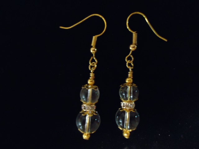 Deaktivieren Sie Runde Perlen Und Vergoldete Chrystal Rondellen Ohrringe Deaktivieren Sie Runde Perlen Und Vergoldete Chrystal Rondellen Ohrringe von MariFlorCreations
