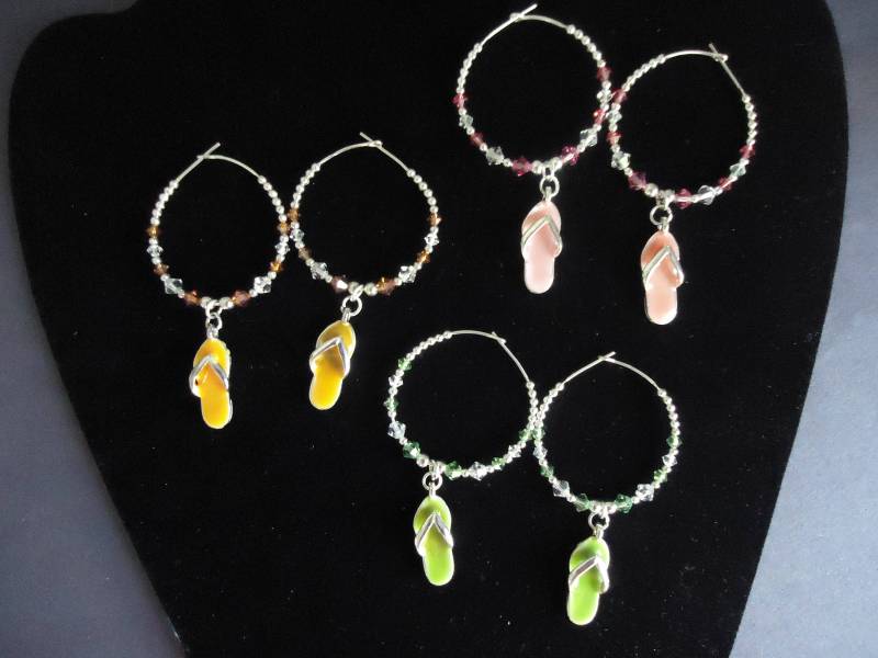 Flip Flops Und Swarovski Elements Crystal Ohrringe Flip Flops Und Swarovski Elements Crystal Ohrringe von MariFlorCreations