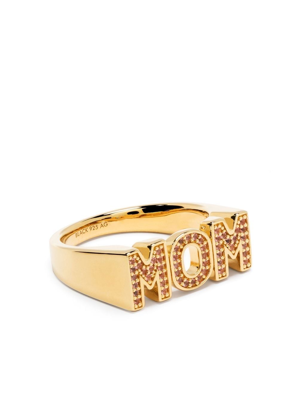 Maria Black Mom Ring mit Kristallen - Gold von Maria Black