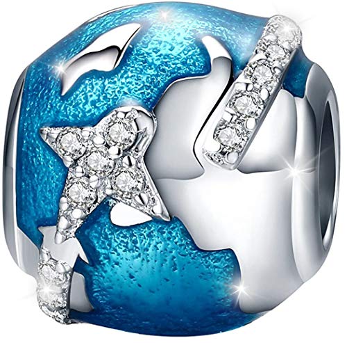 MariaFonte Charm Anhänger Neu 2025 Liebe Reise Welt Geburstag Jubiläum Original Angebot Perlen Armband Silber 925 Günstig Herz Mama Familie Frau Kompatibel Glücksbringer Weihnachten Mädel Hochzeitstag von MariaFonte